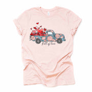 Cute Valentine Truck, Valentine Truck Full of Love and Hearts Design, premium unisex shirt, 4 color choices, 3x valentine, 4x valentine tee