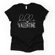 Valentine's Day, Hello Valentine, Cute Valentine Word Art design, premium unisex shirt, 3 color choices, 3x valentine, 4x valentine