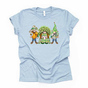 Gnome Shirt, Daisy Flower Gnomes, Gnomes Dressed With Daisies Design, premium  unisex shirt, 3 color choices, 3x gnomes, 4x gnomes, plus
