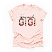 Blessed Gigi, Gift for Gigi, Cute Leopard Print Letters Gigi Tee, Gigi Design on premium Bella + Canvas unisex shirt, 2X, 3X, 4X, plus sizes