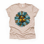 Sunflower Shirt, Plaid & Leopard Sunflower, Cute Bees on Sunflower Design, premium unisex shirt, 3 color choices, 3x sunflower, 4x sunflower