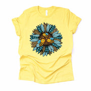 Sunflower Shirt, Plaid & Leopard Sunflower, Cute Bees on Sunflower Design, premium unisex shirt, 3 color choices, 3x sunflower, 4x sunflower