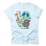 PEACE on Earth, Love One Another, Earth Day April 22, Mother Earth Design, premium unisex shirt, 4 color choices, 3x Earth Day, 4x Earth Day