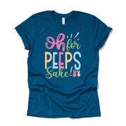 Easter Tee, Oh For Peeps Sake Cute Easter Tee, Funny Eastser Design, premium unisex shirt, 3 color choices, 3x easter, 4x easter