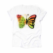 Accept What Is, Let Go Of What Was, Have Faith In What Will Be Butterfly, premium unisex shirt, 3 color choices, 3x Christian, 4x Christian