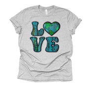 Earth Day, LOVE Earth, Earth Day April 22nd, Mother Earth Design, premium unisex shirt, 3 color choices, 3x Earth Day, 4x Earth Day