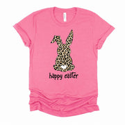 Super Cute Leopard Easter Bunny, Happy Easter Leopard Rabbit Design, premium unisex shirt, 4 color choices, 3x Easter, 4x Easter