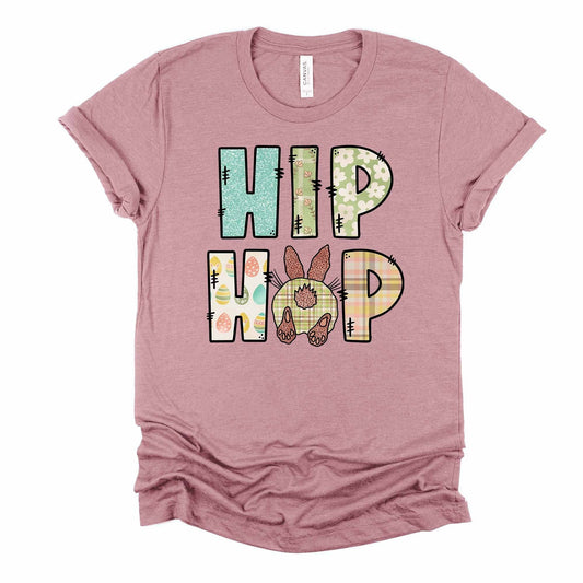 Easter Tee, Funny Easter Bunny Hip Hop, Rabbit Hip Hop Design on premium unisex shirt, 4 color choices, 3x Easter, 4x Easter, plus sizes