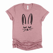 Fun Easter Bunny Drawing, Simple Easter Rabbit, Simple Easter Design, premium unisex shirt, 3 color choices, 3x Easter, 4x Easter, plus size