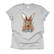 Cute Boy Easter Bunny, Easter Bunny with Glasses, Easter Kid Design, premium unisex shirt, 3 color choices, 3x Easter, 4x Easter, plus size