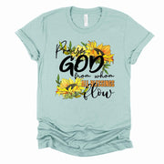 Christian Tee, Praise God from Whom all Blessings Flow, Praise God design, premium unisex shirt, 3 color choices, 3x christian, 4x christian