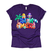 Summer Gnomes, Gnomes Having Fun at Beach, Summer Gnomes Design, premium unisex shirt, 3 color choices, 2X, 3X, 4X, plus sizes available