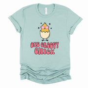 Easter Tee, One Groovy Chick, Baby Chick Shirt, Funny Eastser Design, premium unisex shirt, 3 color choices, 3x easter, 4x easter