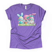 Super Cute Easter Gnomes Standing in Grass, 3 Easter Gnomes Design, premium unisex shirt, 3 color choices, 3x Easter, 4x Easter, plus sizes