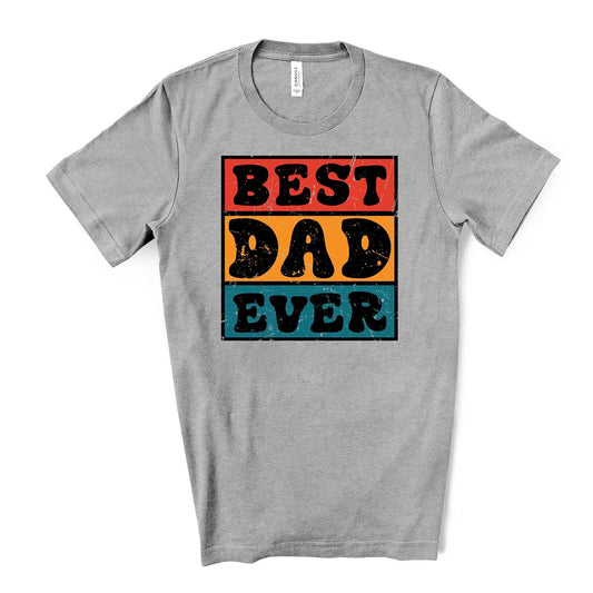 Father's Day Shirt,  Retro Best Dad Eve, 70s style Dad Design on premium unisex shirt, 3 color choices, 3x dad, 4x dad, father's day gift