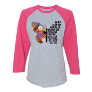 Christian Raglan, Waymaker, Miracle Worker,  Promise Keeper Design on premium Raglan 3/4 sleeve shirt, plus size, 2X raglan, 3X raglan