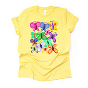Butterfly Tee, Bright and Colorful Butterflies Collage, Fun Butterfly Design, premium unisex shirt, 3 color choices, 3x Summer, 4x Summer