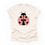 Super Cute Lady Bug Mandala, Ladybug Mandala, Zentangle Design on premium unisex tee, 3x lady bug, 4x lady bug, plus sizes