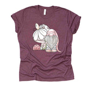 Gnome Tee, Super Cute Gnome with Lady Bug and Mushroom Design, premium unisex shirt, 3 color choices, 3x Gnome, 4x Gnome, plus sizes