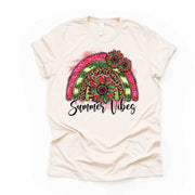 Watermelon Rainbow, Super Cute Watermelon Rainbow with Sunflowers Design on premium  unisex shirt, 3 color choices, 3x Summer, 4x Summer