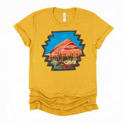 Desert Tee, Beautiful Red Rock Desert Tee, Cactus and Desert Mountains Tee,  premium unisex shirt, 3 color choices, 3x Desert, 4x Desert