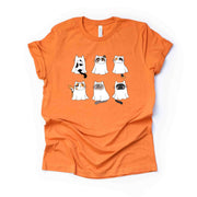 Cat Halloween Tee, Super Cute Cats in Ghost Custumes, Cat Ghosts design, premium unisex shirt, 3 color choices, 3x Halloween, 4x Halloween