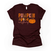 Fall Vintage Look Tee, Pumpkins Spice Everything with Cute Pumpkin  Design, premium unisex shirt, 3 color choices, 3x fall, 4x fall
