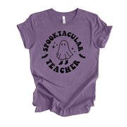 Halloween Teacher Tee, Spooktacular Teacher, Teacher Halloween premium unisex shirt, 3 color choices, 3x Halloween, 4x Halloween, plus sizes