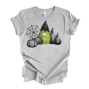 Halloween, Monster Gnome with Black Pumpkins, Happy Halloween premium unisex shirt, 3 color choices, 3x Halloween, 4x Halloween, plus sizes