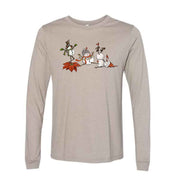 Christmas Long Sleeve Tee, Super Cute Snowmen Dancing, Christmas Snowmen Design, premium unisex long sleeve tee, 3x plus size long sleeve