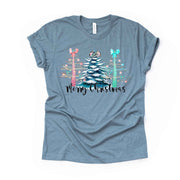 Christmas Tee, Super Fun Christmas Trees in Pastel Colors, Pastel Trees Design, premium unisex shirt, 4 color choices, plus sizes available