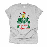 Guacin' Around The Christmas Tree, Avocado Santa Christmas Design on premium  unisex shirt, 3 color choices, 3x 4x christmas, plus sizes