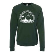 May You Never Be Too Old To Search The Skies on Christmas Eve Design, Unisex Sponge Fleece Raglan Crewneck Bella + Canvas, Fall Sweatshirt