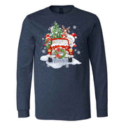 Christmas Long Sleeve Tee, Super Cute Christmas Truck with Santa and Gnome Design, premium unisex long sleeve tee, 3x plus size long sleeve