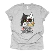 Christmas Tee, Calico Cat & Christmas Lights, Meowy Christmas Design, premium  unisex shirt, 3 color choices, 3x 4x christmas, plus sizes