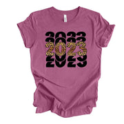 New Year 2023 Tee, Super Cute Repeating 2023 Leopard Print Design, premium unisex shirt, 3 color choices, 3x 4x christmas, plus sizes