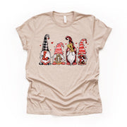 Valentine's Day Tee, Cute Valentine's Day Gnomes, Gnomes Design on premium unisex shirt, 3 color choices, 3x valentine, 4x valentine
