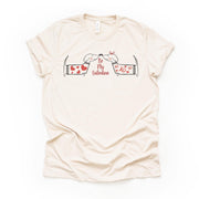 Valentine's Day Tee, Dachshunds Dogs in Love, Be My Valentine Design on premium unisex shirt, 3 color choices, 3x valentine, 4x valentine