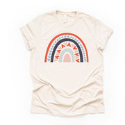 Valentine's Day Tee, Fun Valentine Rainbow, Love Rainbow Design on premium unisex shirt, 3 color choices, 3x valentine, 4x valentine