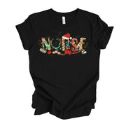 Nurse Christmas Tee, Super Cute Christmas Nurse, Fun Christmas Nurse Design on premium unisex shirt, 5 color choices, plus sizes available