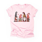 Valentine's Day Tee, Cute Valentine's Day Gnomes, Gnomes Design on premium unisex shirt, 3 color choices, 3x valentine, 4x valentine