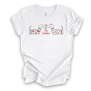 Valentine's Day Tee, Dachshunds Dogs in Love, Be My Valentine Design on premium unisex shirt, 3 color choices, 3x valentine, 4x valentine