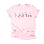 Valentine's Day Tee, Dachshunds Dogs in Love, Be My Valentine Design on premium unisex shirt, 3 color choices, 3x valentine, 4x valentine