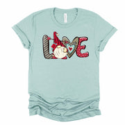 Valentine's Day Tee, Cute Valentine Gnome, LOVE Gnome Design, on premium unisex shirt, 3 color choices, 3x valentine, 4x valentine