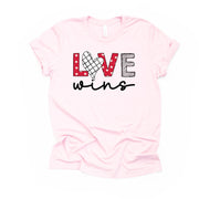 Valentine's Day Tee, Love Wins, Cute Valentine Love Wins Design, premium unisex shirt, 3 color choices, plus valentine tee