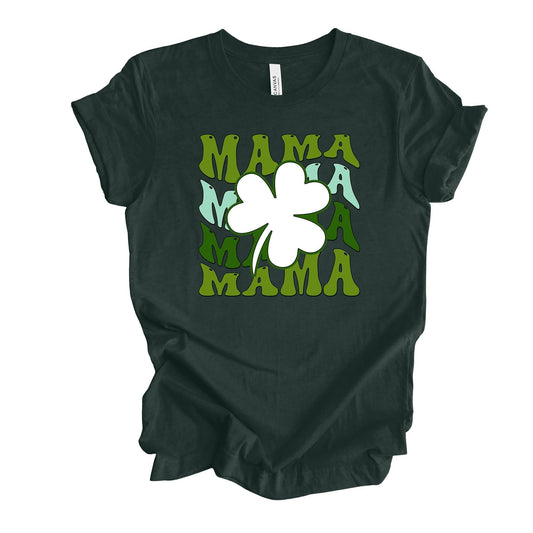 St Patrick's Day, Super Fun St Patrick's Day Mama, St Patricks Mom Design, premium unisex tee, 3 color choices, 3x st patrick, 4x st patrick